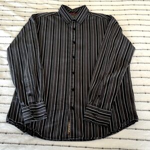 Men’s size Large like new Button up long sleeve Cubavera dress shirt